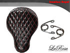 Slst-090351red 16 Diamond Springs Leather Seat Black Stitch Larosa " Bobber Harley Red Solo