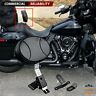 602066132475 Adjustable Driver Backrest Rear Bag For Harley Touring