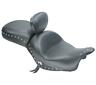 79140 Mustang Wide Touring Seat With Driver Backrest Studded