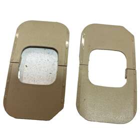1292507 Audi 2017 2018 2019 Q7 Premium Front Seat Trim Cover Beige Oem Set Of 2 Pcs