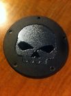 62179wb4 Black Wrinkle Cover - Style Skull Drag Specialties Accent Derby