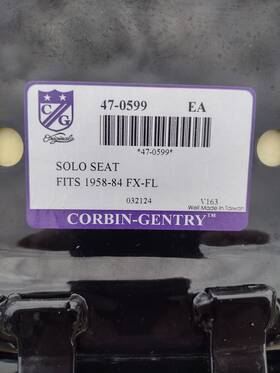 47-0599 Corbin-gentry Motorcycle Seats Used
