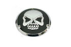 42-0580 Derby Chrome Skull Harley-davidsons Black Cover Design 3-hole