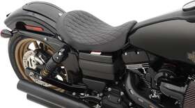 0803-0547 Drag Specialties Low Solo Seat Diamond For Harley Davidson Fxd Fld Dyna 06-17