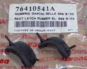 Ducati 76410541a Rubber Seat Latches Pads 749 749s 749r 999 999s Monoposto Biposto New Oem