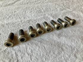 40294308 Ferrari Vintage 328 Qv Seat Rail Fastening Bolts Full Set 1980s Oem