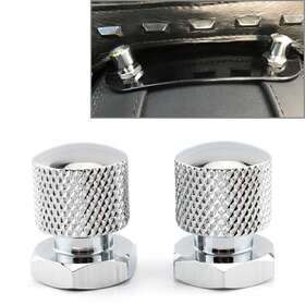 Geminiauto-ususa 612062958467 Solo Seat Nuts Mounting 1/4 Inch -20 Thread Silver Fit Harley Softail Road Glide