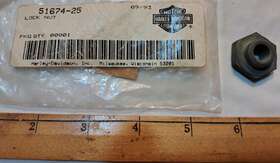 51674-25 Genuine Harley-davidson #51674-25 Made In Usa Nos Locknut Seat Post Rod 1925-80