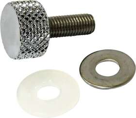 05-318 Harddrive Knurled Seat Knob 1/4 Inch -28 Chrome