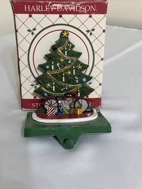 99444-91z Harley Davidson Nos Collectible 1990 Christmas Stocking Holder C For Repair