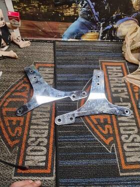 52783-96 Harley-davidson Fxd Fxds Sissy Bar Side Plates