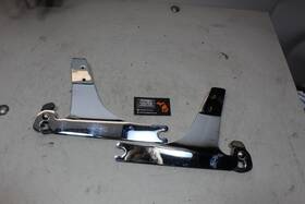 Harley-davidson 53543-95 96-05 Fxr Fxd Dyna Chrome Detachable Sideplate Kit 53543-95a Sissy Bar