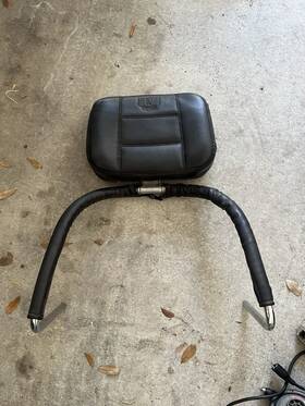 77200-mg9-000 Honda 1985 Gl1200 Seat Assembly Black Leather Oem Good Condition