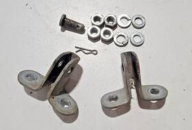 77201-317-670 Honda Seat Hinge Brackets And Hardware Lot 1973-1976 Xl175 Xl 175 Cb350 Cb450 Cl