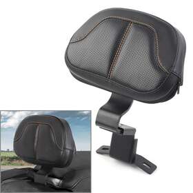 Hukyu 612063610289 Front Driver Rider Backrest Pad For Harley Touring Cvo Road Electra Glide 09-up