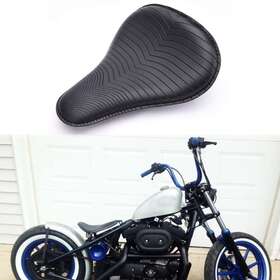 Keepdsgn Black Motorcycle Big Spring Solo Seat For Harley Sportster Softail Custom Fxstc