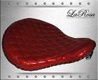 Slst-495451 La Metallic Custom Design Softail Seat Red Rosa Diamond Chopper Tuk Vinyl Solo