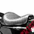 Lf-006bkmfpt Le Pera Bare Bones Solo Seat W 3.3 Gal Tank Charcoal Pleated