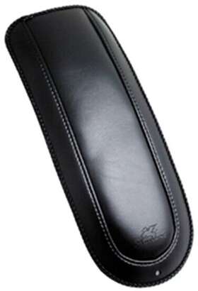 27326 Mid Usa Black Plain Leather Rear Fender Bib Protector For 04-20 Harley Sportster