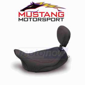 3v8p Mustang Mn/3v8p Wide Tripper Solo Seat With Driver Backrest For 2007-2009 Harley Vy