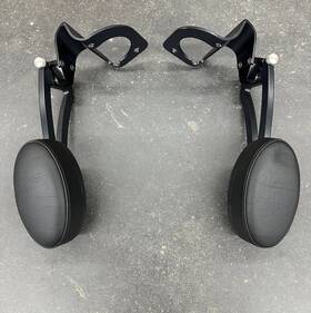 Hd094bk Rivco Black Adjustable Passenger Armrests For 2013-earlier Harley Touring