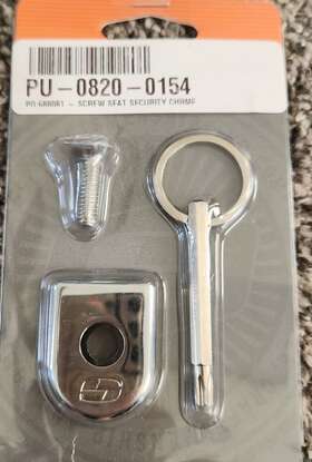 8910c Saddlemen Security Seat Screw Chrome 1/4 Inch -20