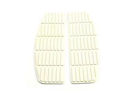 Set Footboard Shaped Rubber V-t Harley-davidsons " White Mat