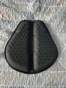 Skyjdm 866942644876 Foldable Motorcycle Seat Cushion Large 3d Honeycomb Structure Shock Absorption