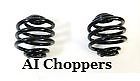 29728x2mu2 Springs Bob Custom Seat Black Chopper " Barrel Solo Harley Coil