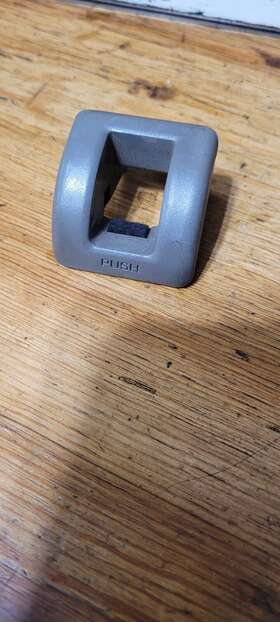 72646-14051 Toyota Supra Mk3 1986.5-90 Rear Back Seat Release Fold Down Button Bezel Grey
