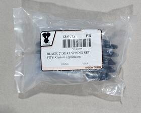 V-twin 13-0473 V-twin - 2 Inch Black Seat Springs Tapered Barrel Style