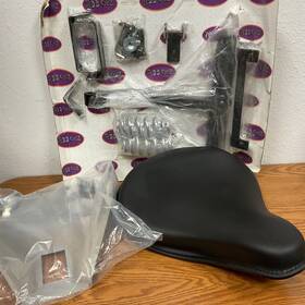 47-0548 V-twin Mfg. Solo Seat Kit For Harley Softail 1984-1999