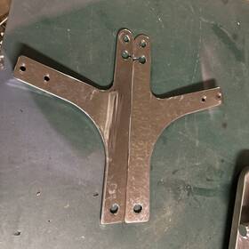 50-0826 V-twin Sissy Bar Side Plates For Harley Davidson By