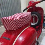 Red Chess Custom Seat Cover Large Frame Jok LG114. Fixed Price $40.85.