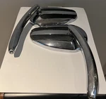 Oem Harley Davidson Chrome & Rubber Mirrors Billet Style Sportster Dyna Softail. Fixed Price $58.49.