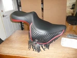 Harley Davidson Heritage Springer 97-99 Oem Red Trim Dual Seat New 52063-98. Fixed Price $749.00.
