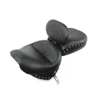 Mustang Wide Touring Two-piece Seat With Driver Backrest Studded 79190. Fixed Price $672.99.