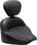 Mustang 89740 Solo Touring Seat W/ Driver Backrest Diamond Stitch Chief '22-'23. Fixed Price $639.00.
