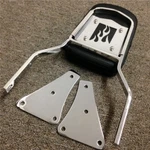 Chrome Flame Backrest Sissy Bar With Leather Pad For 86-13 Kawasaki Vulcan 1500. Fixed Price $81.75.