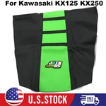 Green Ribbed Gripper Soft Seat Cover For Kawasaki KX250F KX450F 2006 2007 2008. Fixed Price $19.99.