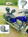 New Adjustable Up & Down Stud Driver Backrest For Honda Shadow Vt Ace Aero 750. Fixed Price $78.88.