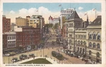 Albany, New York - State Street From Plaza Trolley, Old Car. Fixed Price $9.50.