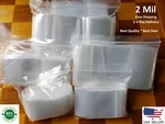 Clear Seal Plastic Bags Jewelry Zipper Top Lock Reclosable Baggies Mil 2ML. Fixed Price $11.98.