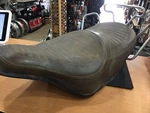 Harley Davidson Oem Shovelhead Comfort Flex Seat With Handrail #52518-80. Fixed Price $500.00.