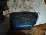 Yamaha Xs 400 Ii Special Left Side Cover Panel Blue. Fixed Price $44.99.