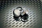 Drag Specialties DS-490046 Chrome Knurled Bolt Kit For Softail Seats. Fixed Price $32.21.