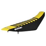 2001 -2020 Suzuki Rm 125 250 Gripper Seat Cover Blk-yellow-blk Ribs Logo #52. Fixed Price $54.95.