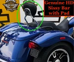 15-26 Oem Harley Trike Freewheeler Road Glide RG3 Sissy Bar Passenger Backrest. Fixed Price $139.95.