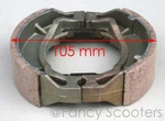 Peace Sports Mini Diablo Chopper TPGS-302,402,408,409 50-125CC Rear Brake Shoes. Fixed Price $14.99.