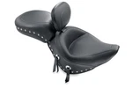 Mustang Wide Studded Solo Touring Seat With Driver Backrest 79104. Fixed Price $670.99.